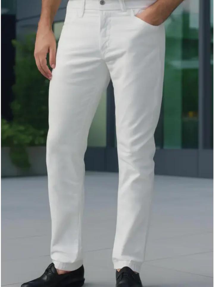 Classy Modern Men Blue linings Shirts & White Pant