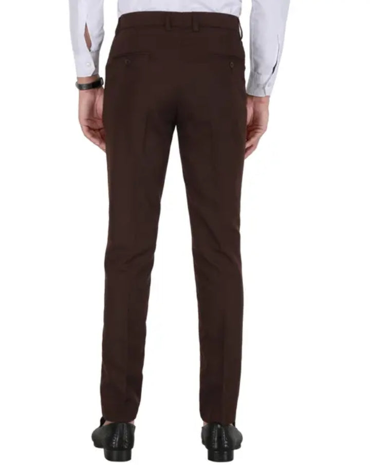 Men Regular Fit Solid Plain Black Shirt & Formal Pant, Non Stretchable Trouser