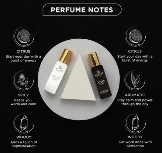 Bella Vita Luxury CEO Man 20 ml + White Oud Unisex 20 ml Perfume Gift Combo Pack for Men and Women (Pack of 2)