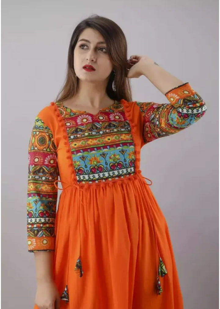Anarkali High Demand trendy Rayon Gown Kurtis