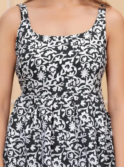 Urbane Stylish Modern Women Cami Floral Printed Top & Tunics (Cami Top, Topper For Women, Ethnic Top, Printed Top, Shoulder Strap Top, Top For Jeans, Top