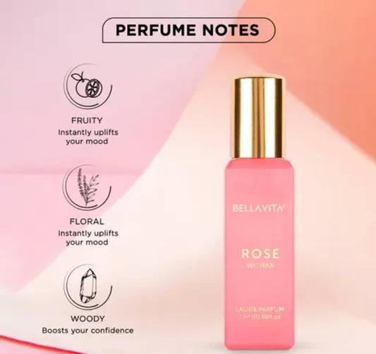 Bella Vita Luxury DATE Woman + ROSE Woman Perfume Combo for Women 40 ML (Pack of 2 Items 20ML Each)