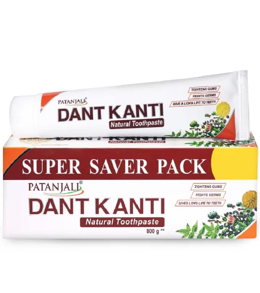 Patanjali Set of 4 Dant Kanti Natural Toothpaste for Strong Teeth & Gums -200 g Each